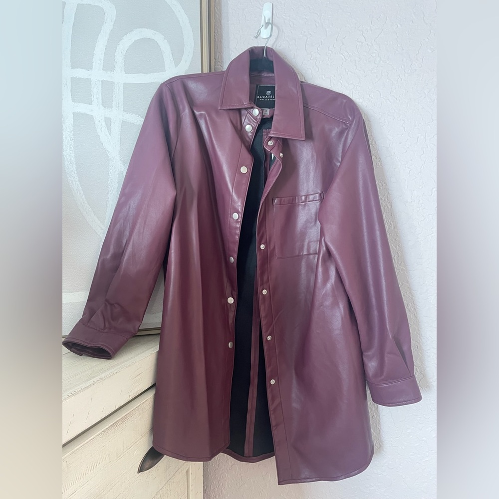 S never worn leather jacket
